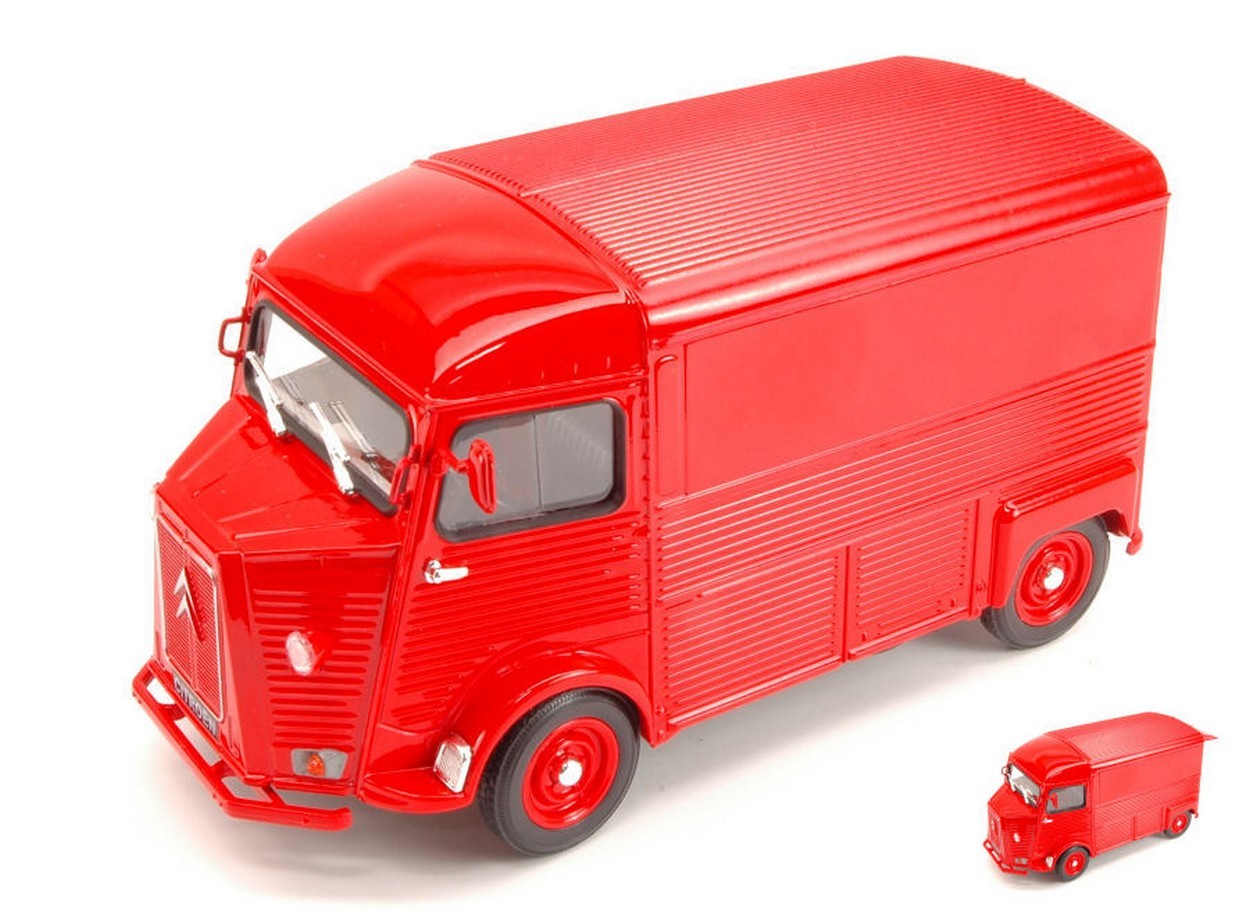 MODELLINO IN SCALA COMPATIBILE CON CITROEN HY TYPE 1962 RED 1:24 WELLY WE4019R