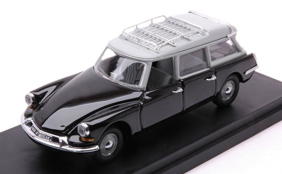 MODELLINO IN SCALA COMPATIBILE CON CITROEN ID 19 BREAK 1958 BLACK 1:43 RIO RI4696