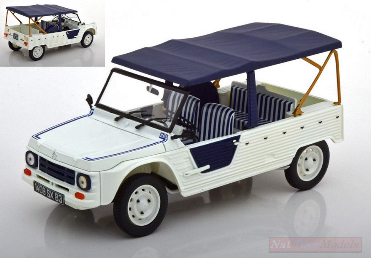 MODELLINO IN SCALA COMPATIBILE CON CITROEN MEHARI 1983 AZUR 1:18 REPROD. NOREV NV181516