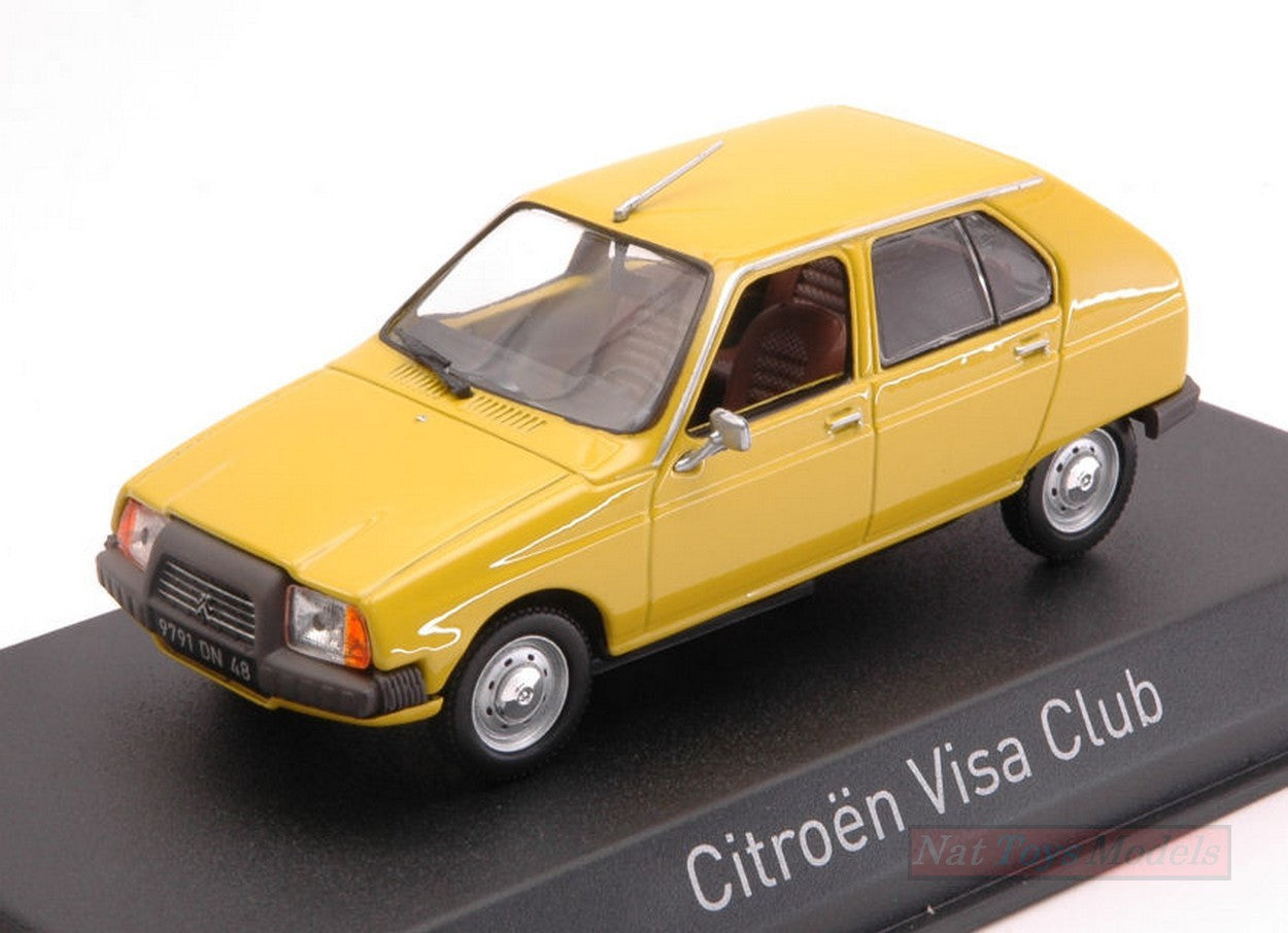 MODELLINO IN SCALA COMPATIBILE CON CITROEN VISA CLUB 1979 MIMOSA YELLOW 1:43 NOREV NV150940