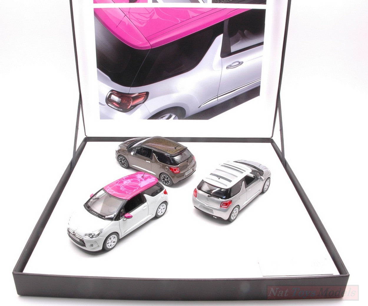 MODELLINO IN SCALA COMPATIBILE CON COFFRET 3 CITROEN DS3 2012 ED.LIMIT.PCS 700 1:43 NOREV NV155286