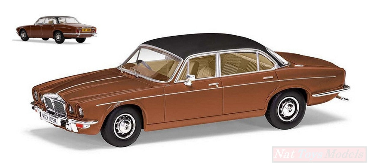 MODELLINO IN SCALA COMPATIBILE CON DAIMLER DOUBLE SIX SERIES 2 VANDEN PLAS - CARAMEL 1:43 VANGUARDS VA13900
