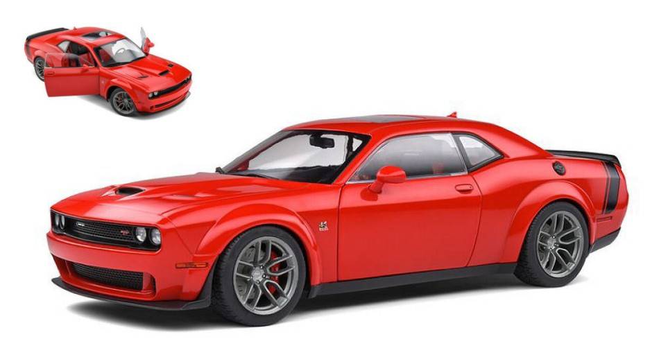 MODELLINO IN SCALA COMPATIBILE CON DODGE CHALLENGER R/T SCAT PACK WIDEBODY 2020 TOR RED 1:18 SOLIDO SL1805702