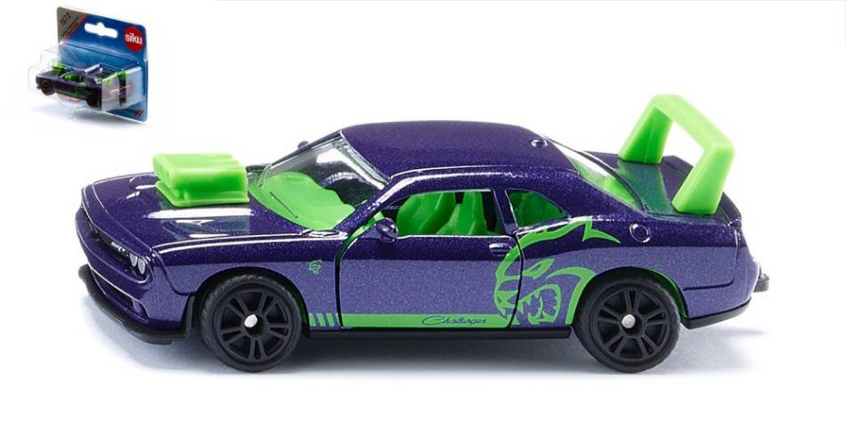 MODELLINO IN SCALA COMPATIBILE CON DODGE CHALLENGER SRT HELLCAT CUSTOM BLISTER 81x35x23 SIKU SK1572