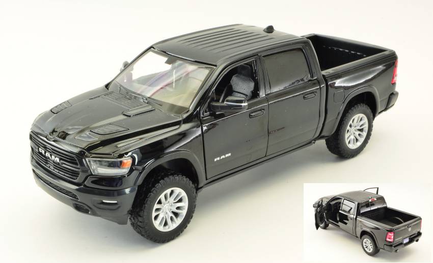 MODELLINO IN SCALA COMPATIBILE CON DODGE RAM 1500 2019 BLACK 1:27 MOTORMAX MTM79357BK