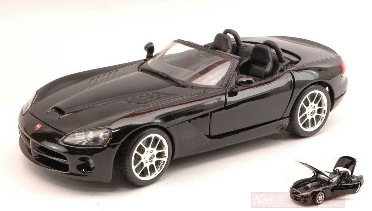 MODELLINO IN SCALA COMPATIBILE CON DODGE VIPER SRT/10 2003 BLACK 1:18 MAISTO MI31632BK