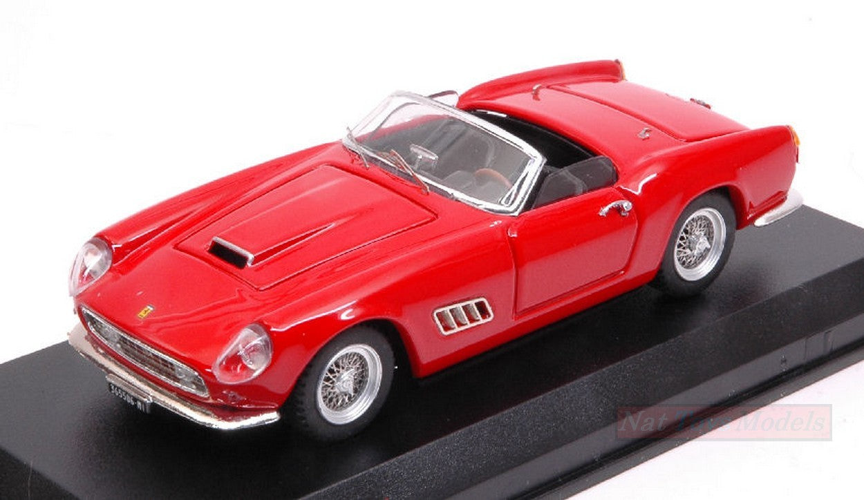 MODELLINO IN SCALA COMPATIBILE CON FERRARI 250 CALIFORNIA LWB SPIDER AMERICA 1958 RED 1:43 ART MODEL AM0382