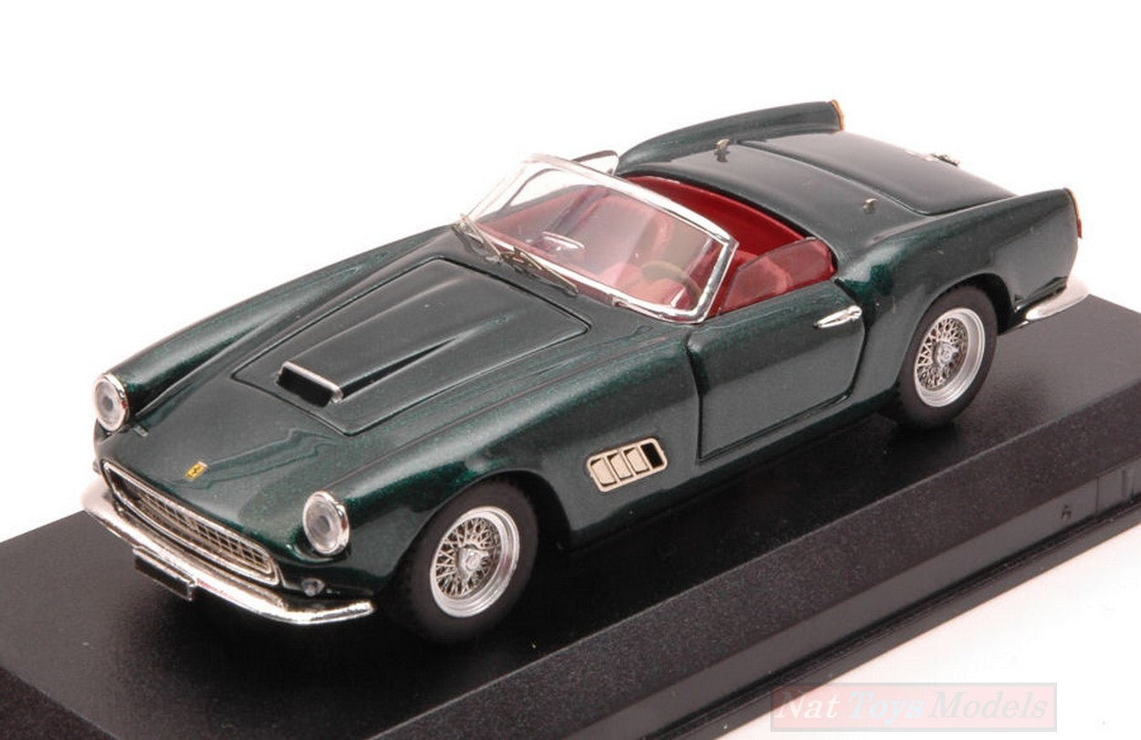 MODELLINO IN SCALA COMPATIBILE CON FERRARI 250 GT CALIFORNIA 1962 GREEN METALLIC 1:43 ART MODEL AM0364