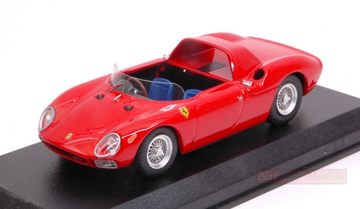MODELLINO IN SCALA COMPATIBILE CON FERRARI 250 LM SPYDER 1965 PROVA RED 1:43 BEST MODEL BT9699