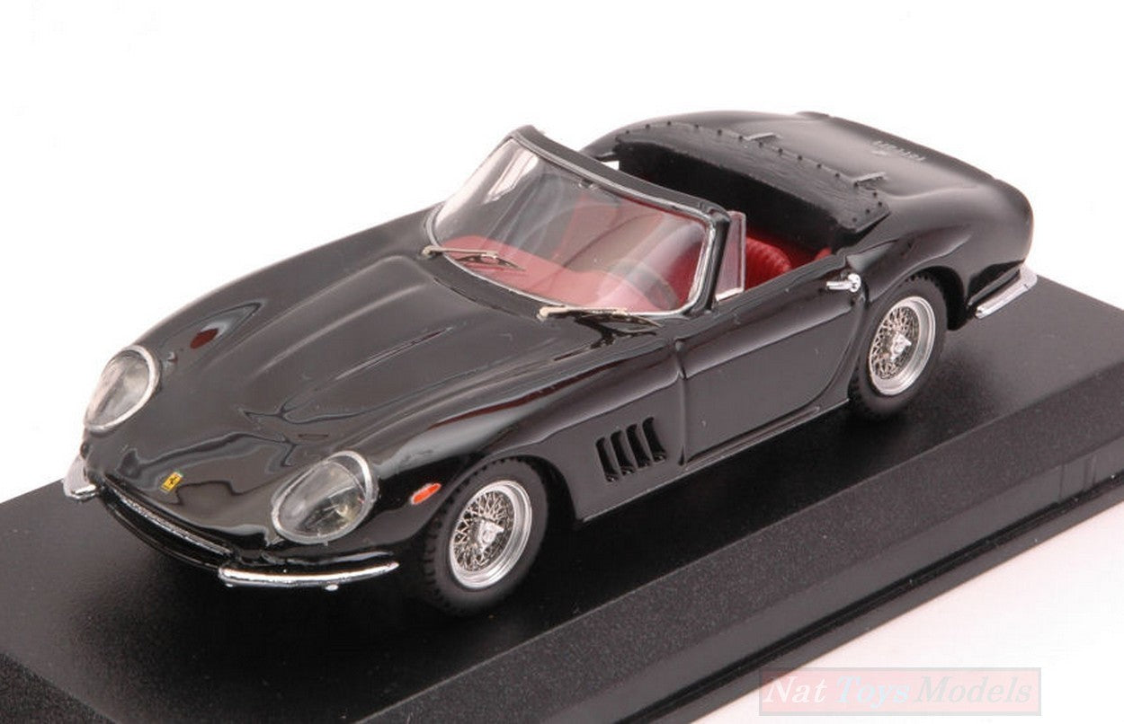 MODELLINO IN SCALA COMPATIBILE CON FERRARI 275 GTB-4 NART SPYDER 1967 BLACK 1:43 BEST MODEL BT9005-2