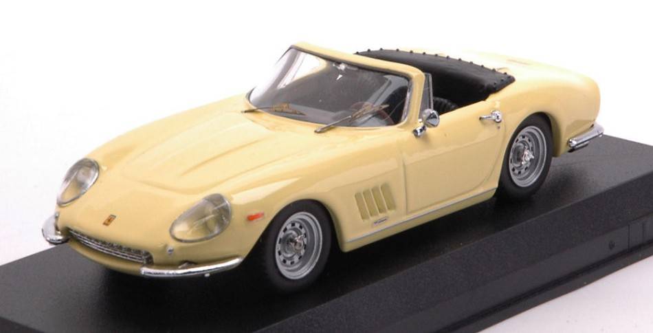 MODELLINO IN SCALA COMPATIBILE CON FERRARI 275 GTB/4 SPYDER NART 1967 GIALLO SOLARE 1:43 BEST MODEL BT9824