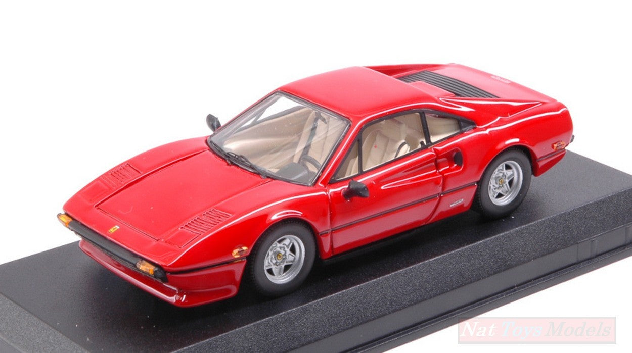 MODELLINO IN SCALA COMPATIBILE CON FERRARI 308 GTB AMERICA VERSION 1976 RED 1:43 BEST MODEL BT9721