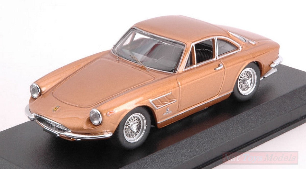 MODELLINO IN SCALA COMPATIBILE CON FERRARI 330 GTC 1966 BY PININFARINA NOCCIOLA METALLIC 1:43 BEST MODEL BT9734