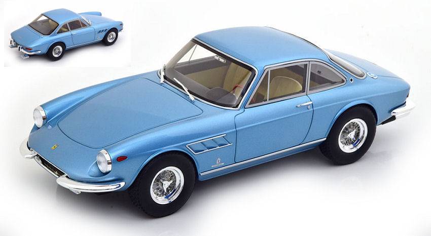 MODELLINO IN SCALA COMPATIBILE CON FERRARI 330 GTC 1966 LIGHT BLUE METALLIC 1:18 CMR CLASSIC MODEL REPLICARS CMR049