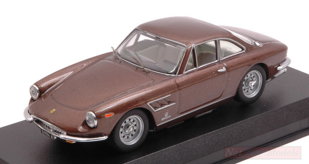 MODELLINO IN SCALA COMPATIBILE CON FERRARI 330 GTC 1969 BROWN METALLIC 1:43 BEST MODEL BT9772