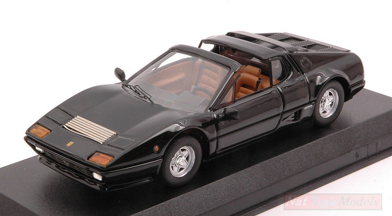 MODELLINO IN SCALA COMPATIBILE CON FERRARI 512 BB TARGA 1981 CONVERTED BY AUTOKRAFT BLACK 1:43 BEST MODEL BT9779