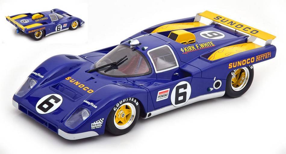 MODELLINO IN SCALA COMPATIBILE CON FERRARI 512 M N.6 24 H DAYTONA 1971 DONOHUE-HOBBS 1:18 CMR CLASSIC MODEL REPLICARS CMR013