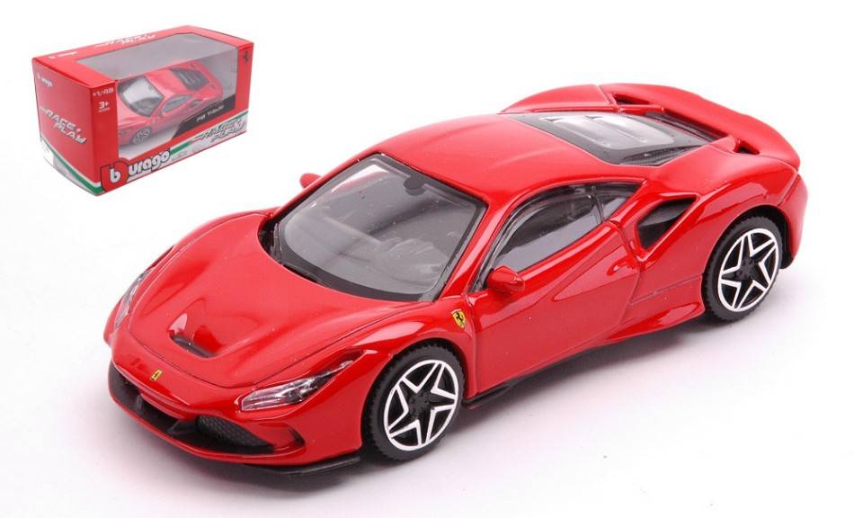 MODELLINO IN SCALA COMPATIBILE CON FERRARI F8 TRIBUTO RED 1:43 BURAGO BU36054