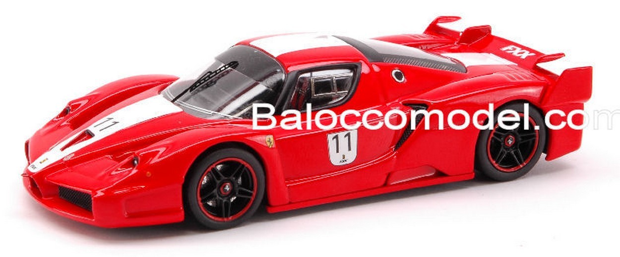 MODELLINO IN SCALA COMPATIBILE CON FERRARI FXX 2005 ROSSO SCUDERIA 1:43 HOT WHEELS HWN5607