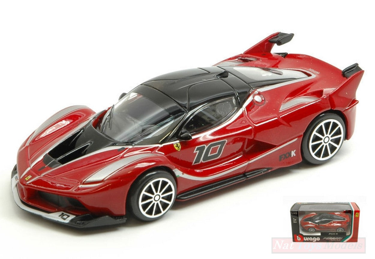 MODELLINO IN SCALA COMPATIBILE CON FERRARI FXX K RED 1:43 BURAGO BU36024