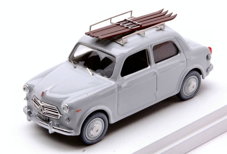 MODELLINO IN SCALA COMPATIBILE CON FIAT 1100 VACANZE INVERNALI 1957 1:43 RIO RI4709