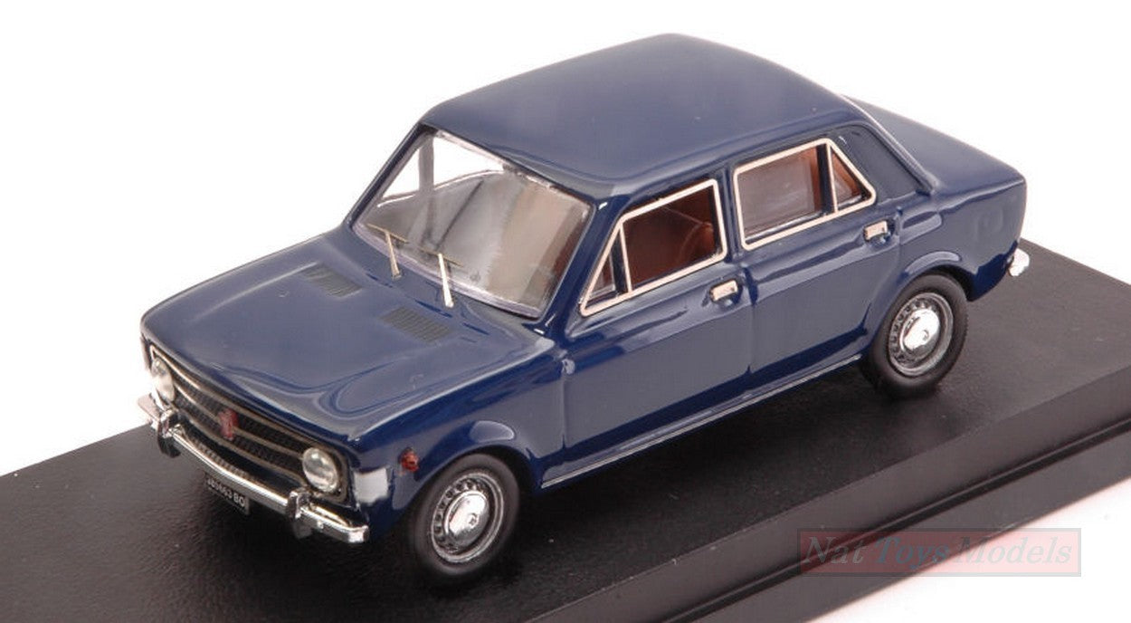 MODELLINO IN SCALA COMPATIBILE CON FIAT 128 4 PORTE 1969 BLUE 1:43 RIO RI4283