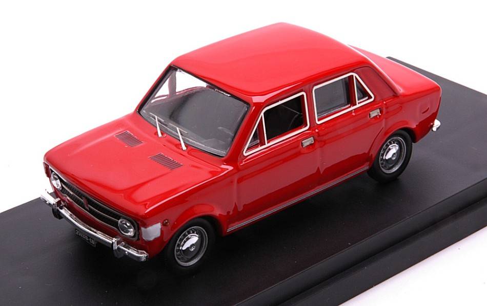 MODELLINO IN SCALA COMPATIBILE CON FIAT 128 4 PORTE 1969 RED 1:43 RIO RI4684