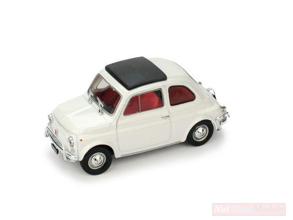 MODELLINO IN SCALA COMPATIBILE CON FIAT 500 L 1968-72 CHIUSA BIANCO AURORA 1:43 BRUMM BM0465-03