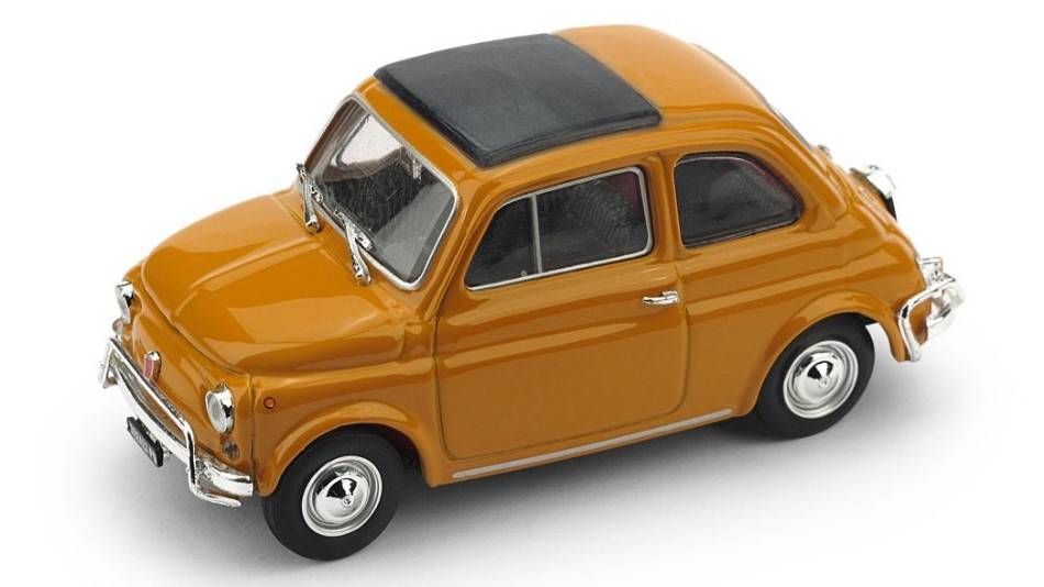 MODELLINO IN SCALA COMPATIBILE CON FIAT 500 L 1968-72 CHIUSA GIALLO POSITANO 1:43 BRUMM BM0465-04