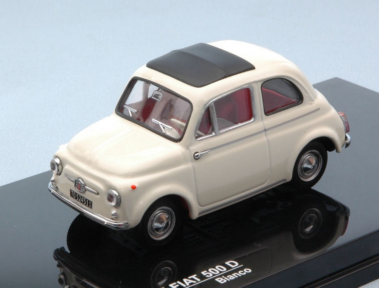MODELLINO IN SCALA COMPATIBILE CON FIAT 500D 1965 WHITE 1:43 VITESSE VE24511