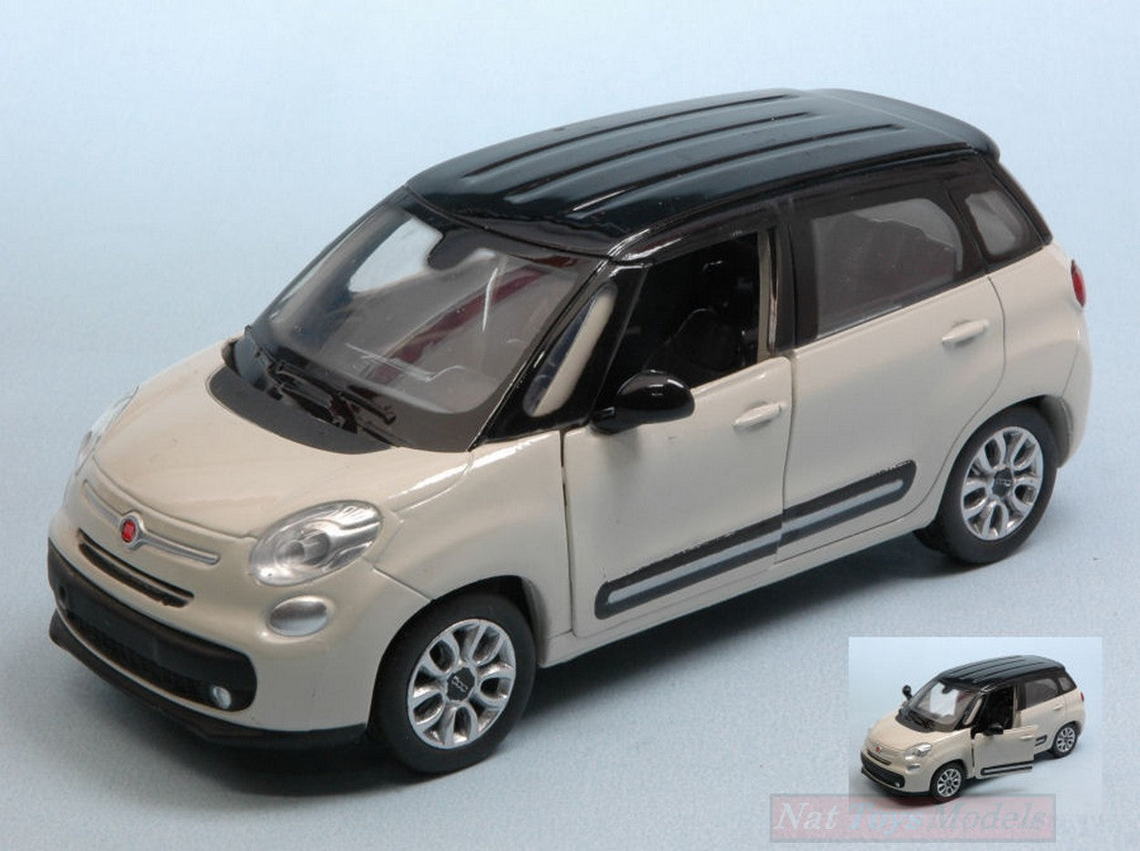 MODELLINO IN SCALA COMPATIBILE CON FIAT 500L WHITE 1:32 NEW RAY NY51193FW