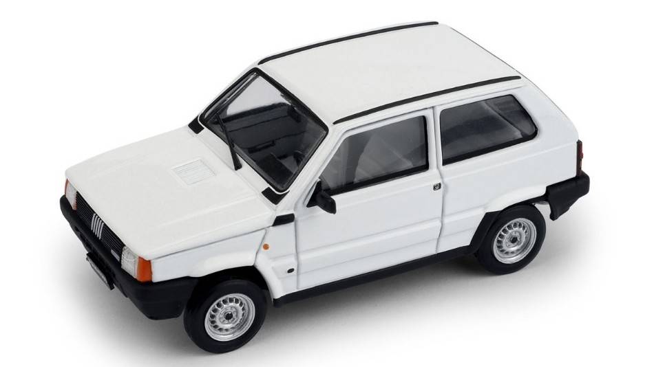 MODELLINO IN SCALA COMPATIBILE CON FIAT PANDA 750L 1986 BIANCO CORFU' 1:43 BRUMM BM0611-02