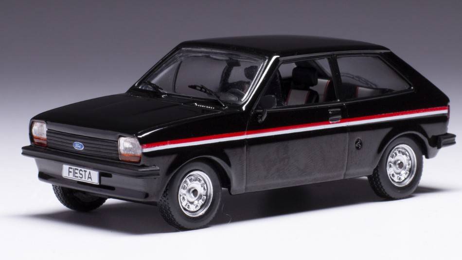 MODELLINO IN SCALA COMPATIBILE CON FORD FIESTA MK I 1978 BLACK 1:43 IXO MODEL CLC519