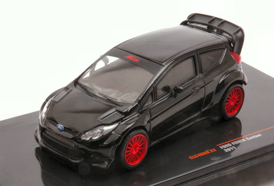 MODELLINO IN SCALA COMPATIBILE CON FORD FIESTA RS WRC 2011 BLACK 1:43 IXO MODEL CLC468