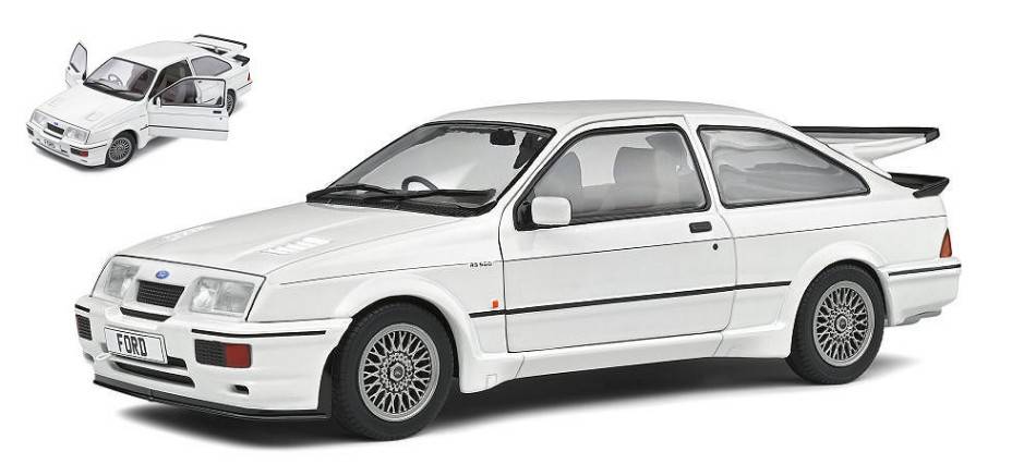SCALE MODEL COMPATIBLE WITH FORD SIERRA RS500 1987 WHITE 1:18 SOLIDO SL1806104