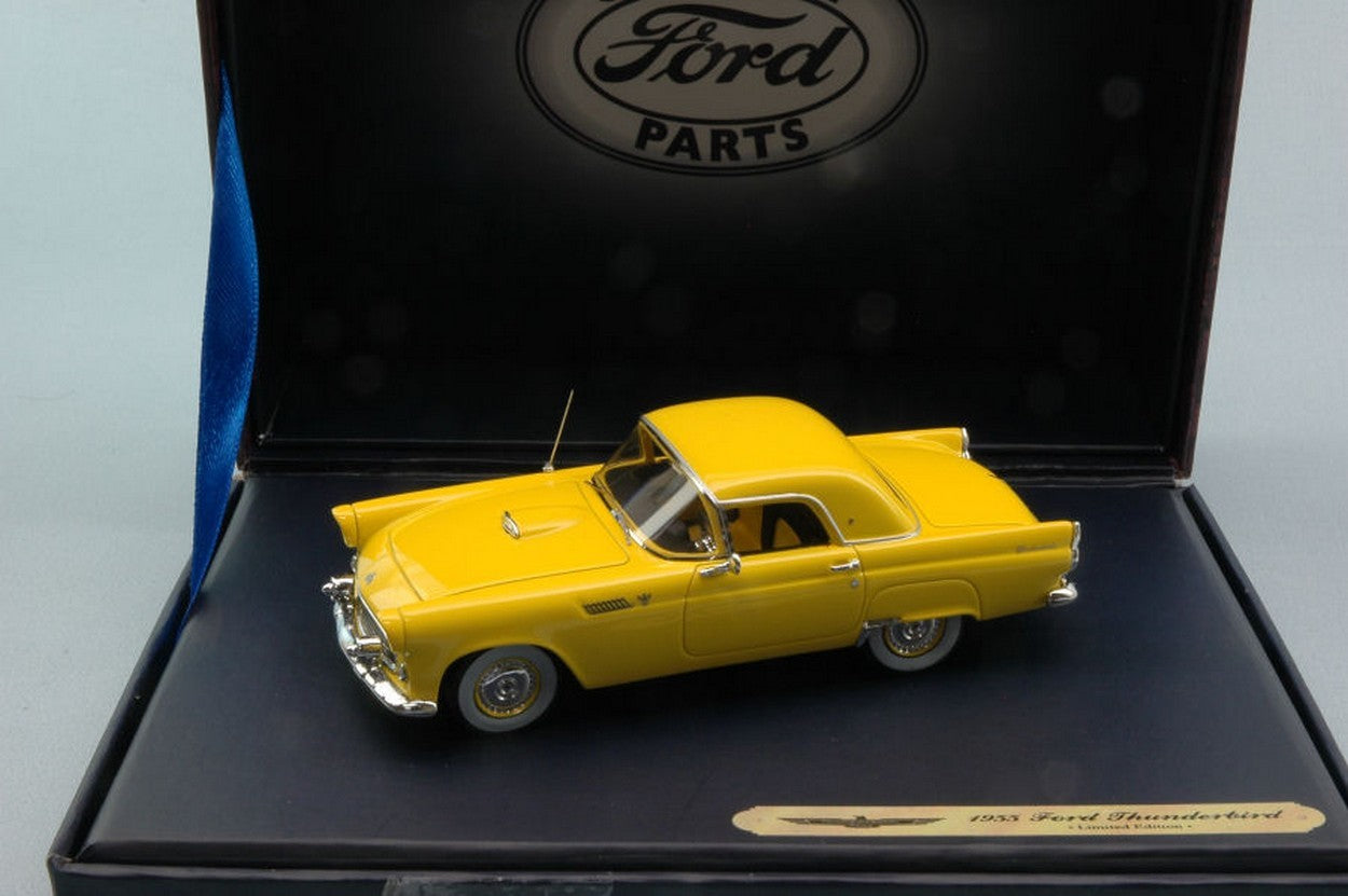MODELLINO IN SCALA COMPATIBILE CON FORD THUNDERBIRD COUPE 1955 YELLOW 1:43 FORD GENUINE PARTS FGP0427
