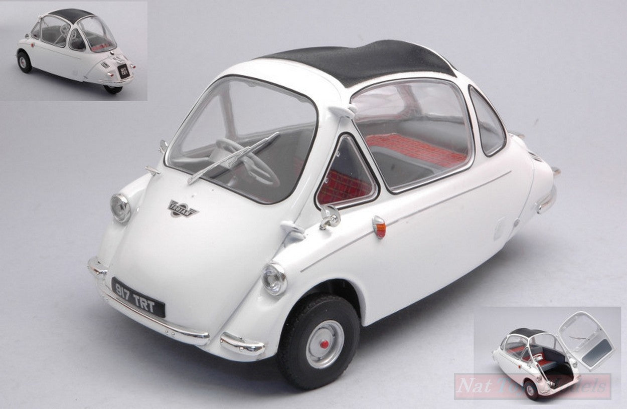 MODELLINO IN SCALA COMPATIBILE CON HEINKEL TROJAN WHITE RHD 1:18 OXFORD OXF18HE004