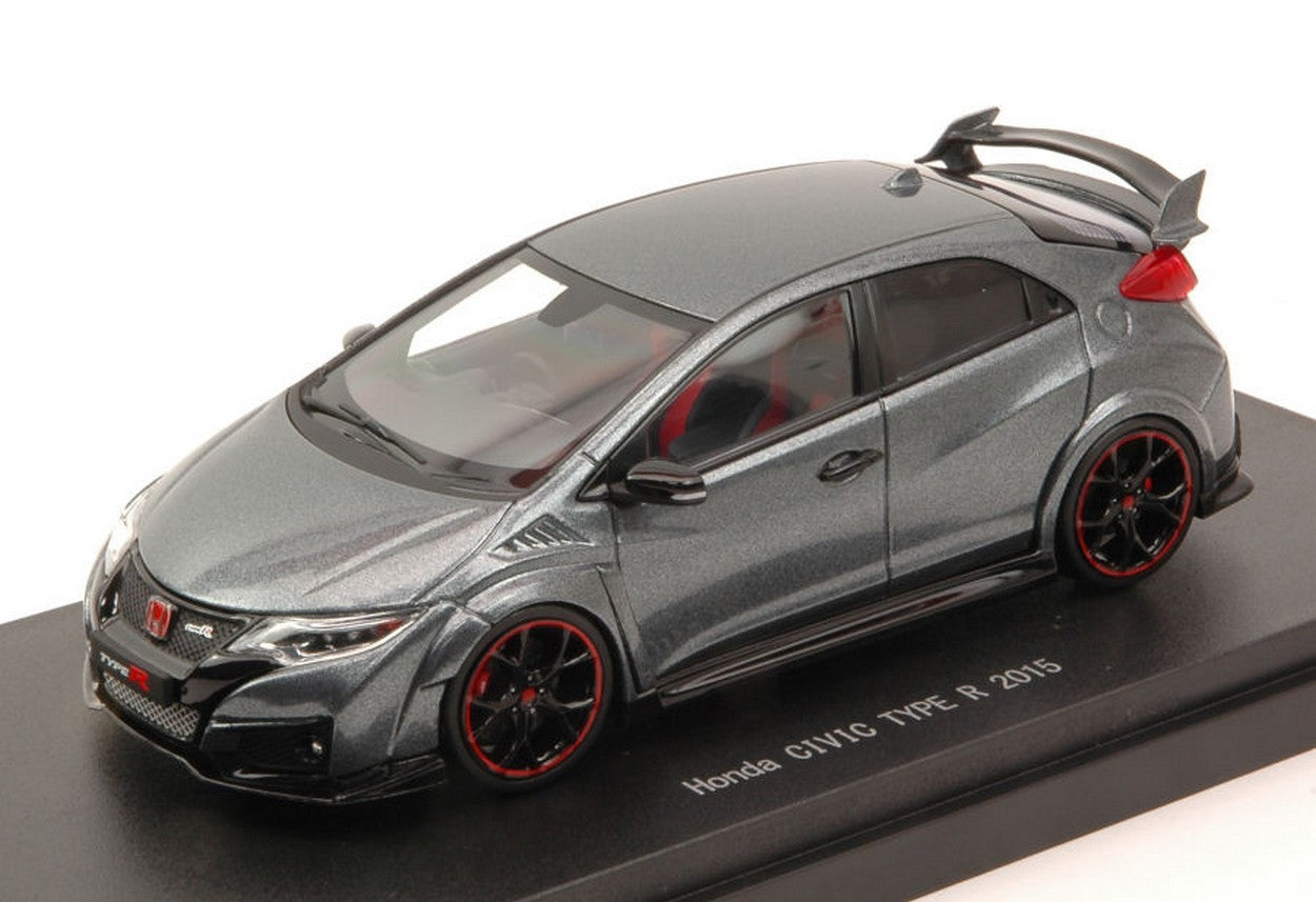 MODELLINO IN SCALA COMPATIBILE CON HONDA CIVIC TYPE R 2015 POLISHED METAL METALLIC 1:43 EBBRO EB45356