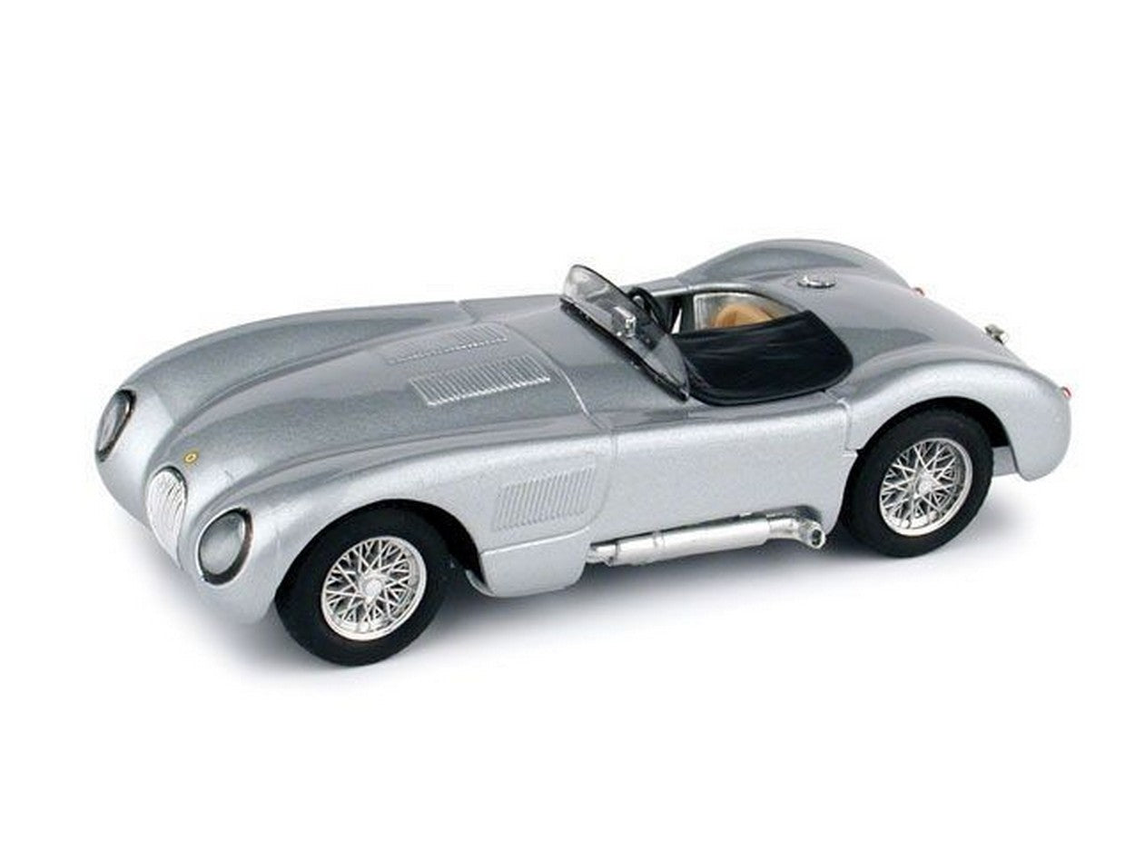MODELLINO IN SCALA COMPATIBILE CON JAGUAR C TYPE STRADALE 1953 GRIGIO 1:43 BRUMM BM0360-04