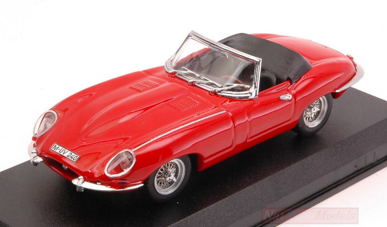 MODELLINO IN SCALA COMPATIBILE CON JAGUAR E TYPE SPYDER 1962 RED 1:43 BEST MODEL BT9027-2R