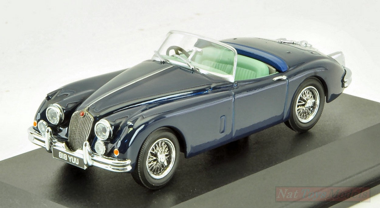 MODELLINO IN SCALA COMPATIBILE CON JAGUAR XK180 ROADSTER DARK BLUE 1:43 OXFORD OXF43XK150009