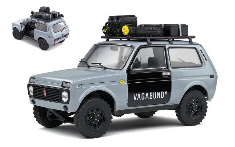 MODELLINO IN SCALA COMPATIBILE CON LADA NIVA 1980 VLADA GREY 1:18 SOLIDO SL1807302