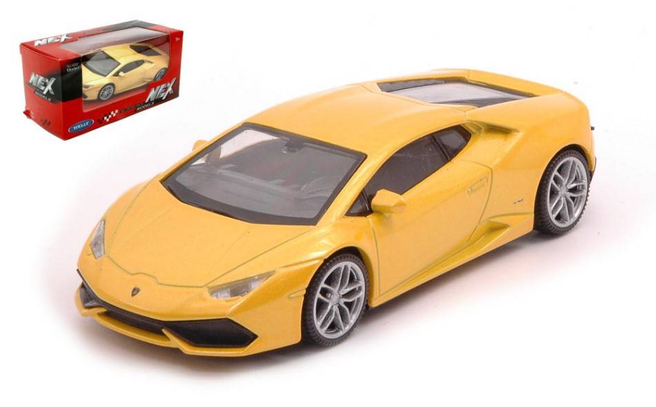 MODELLINO IN SCALA COMPATIBILE CON LAMBORGHINI HURACAN COUPE' YELLOW 1:43 WELLY WE39798M