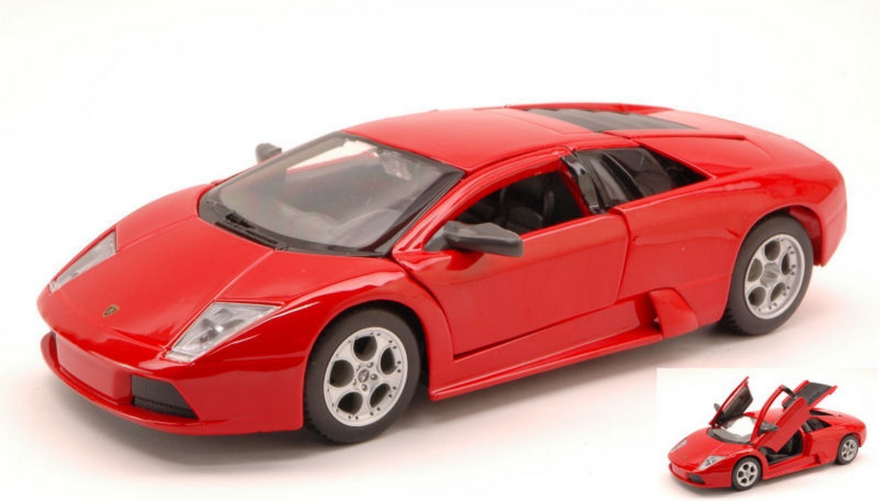 MODELLINO IN SCALA COMPATIBILE CON LAMBORGHINI MURCIELAGO 2001 RED 1:24 MAISTO MI31238