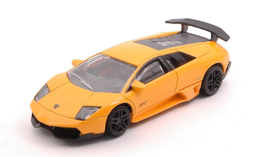 MODELLINO IN SCALA COMPATIBILE CON LAMBORGHINI MURCIELAGO LP670-4 SV YELLOW/BLACK 1:43 RASTAR RAT39500Y
