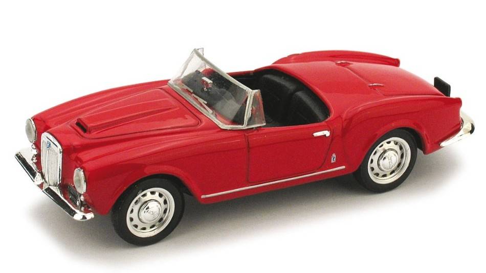 MODELLINO IN SCALA COMPATIBILE CON LANCIA B 24 APERTA 1955 ROSSO 1:43 BRUMM BM0131-01