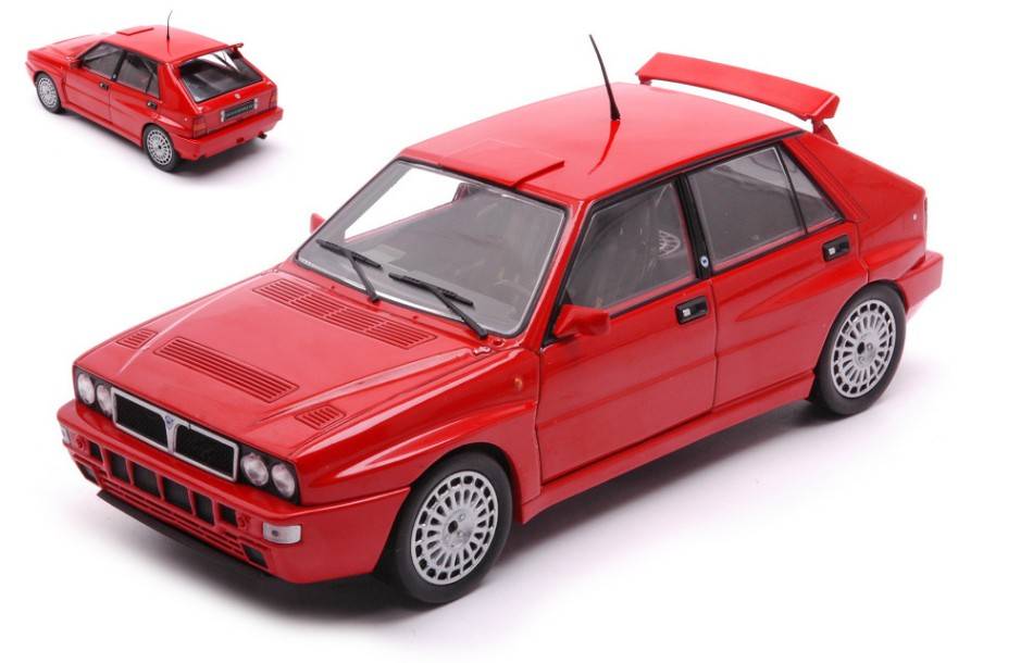 MODELLINO IN SCALA COMPATIBILE CON LANCIA DELTA INTEGRALE 16V RED 1:24 WHITEBOX WB124134