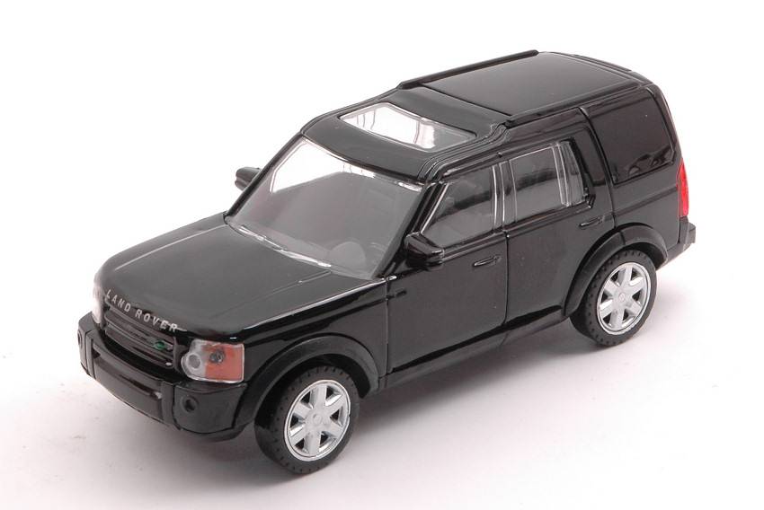 MODELLINO IN SCALA COMPATIBILE CON LAND ROVER DISCOVERY 3 BLACK 1:43 RASTAR RAT36700BK