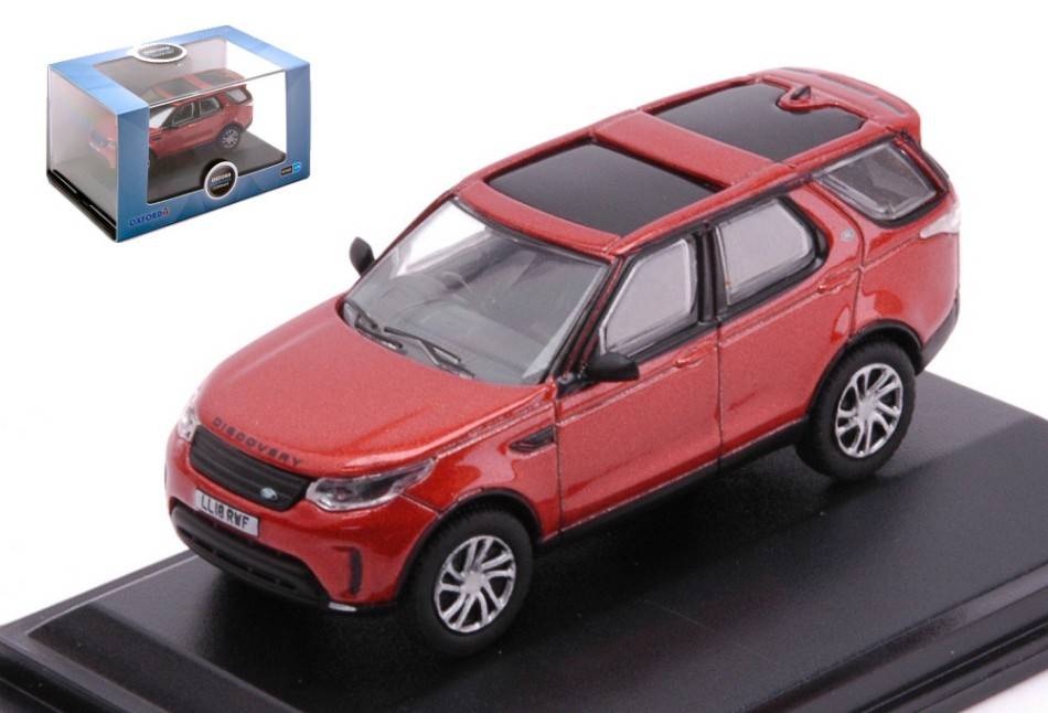MODELLINO IN SCALA COMPATIBILE CON LAND ROVER DISCOVERY 5 ORANGE METALLIC 1:76 OXFORD OXF76DIS5004