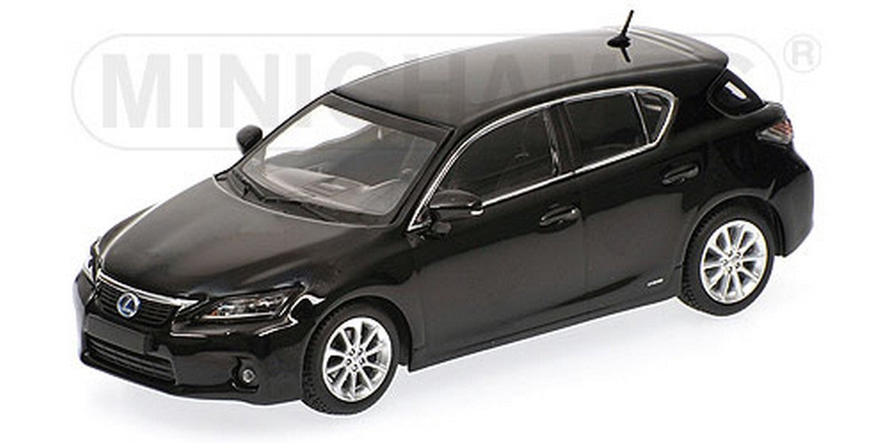 MODELLINO IN SCALA COMPATIBILE CON LEXUS CT200H 2010 BLACK 1:43 MINICHAMPS PM410166000